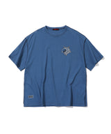 デーモンキャットTシャツ - [ブルー]