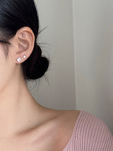 [3 set] shy pearl heart piercing set