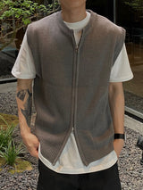 Round Knit Vest 3C