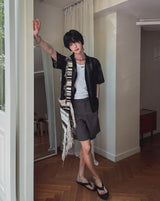 Pla Embroidery パンチング半袖シャツ