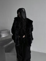 lisa faux fur hooded jacket (2color)