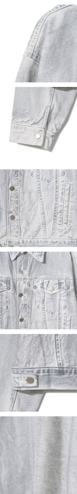 [S/S] クロップデニムトラッカージャケット(4color)