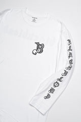 BBDスケッチロゴロングTシャツ(White)