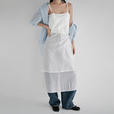 [Abeine] Layered Wrap Skirt Bustier Long Dress - 3 Colors