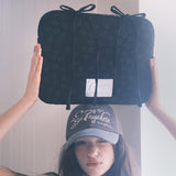 Bedding Notebook Pouch_jacquard black