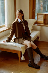 MILD CROP BLAZER / BROWN