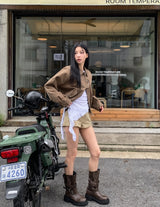 シンダー ボヘミアンスタッズ ボンバージャケット