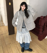 Rinko Dot Frill Chiffon Skirt
