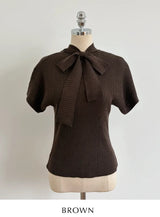 Landy Two-Way Ribbon Tie Ribbed Knit