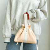 【MADE】Canvas Pouch Bag - Peach