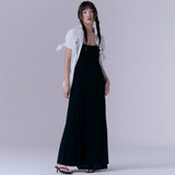 ホリデーエッセンシャルノースリーブドレス (BLACK)
