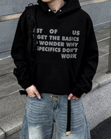 Stay Lettering Cropped Hoodie