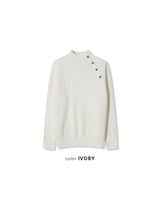 Nell Line Neck Button Knit