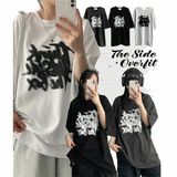 サイドオーバーサイズフィット半袖Tシャツ