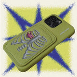 Green Skull Leather case