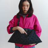 Buckle Cross Bag (Dot Black)