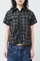 (W) Two Checked Shirt (2color)