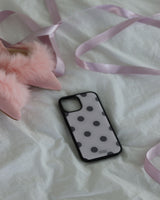 [MADE]Pink polka dot epoxy bumper case