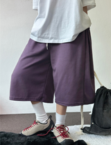 BACK POCKET SIDE PINTUCK BALLOON BERMUDA 💙🤎🖤🩶💜6COLOR