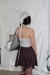 BEADED DOT LACE HEADSCARF (WHITE, BLACK 2COLORS!)