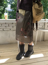 Neko Flower Midi Skirt