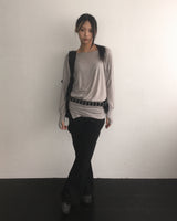 コットンブーツカットパンツ