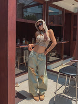 Dura Yellow Demi Denim Pants