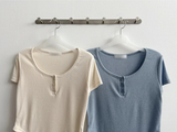 Deemo span button short sleeve tee