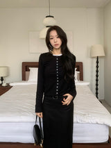 Annie Slim Button Long Sleeve Cardigan