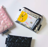 Mini Zipper Pouch_Heart Silver
