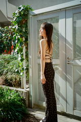 smile backless top black