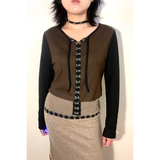 HOOK N EYE CROP CARDIGAN