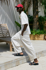 PIN-KNIT BALLOON PANTS (Oatmeal)