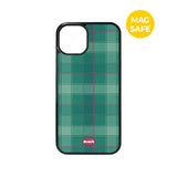 【MADE】Green Check iPhone case [Glossy Glass/Magsafe]