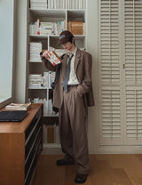 Tony Adjust Long Wide Slacks Blazer Set