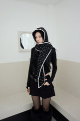 Smile quilted hat muffler