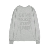 FF LETTERING LONG SLEEVE (GRAY) F25ZB022