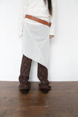 rose slim boot-cut banding pants(2colors)