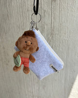 Terry flat pouch - melange , S size