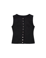 ボタンベスト [Black]
