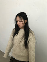 ツイストニットトップス (3color)