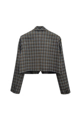 WHITNEY CROP JACKET / CHARCOAL