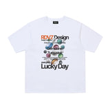 Gemstone Print Tshirts White
