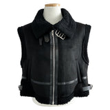 Ever Dumble High-Neck Two-Buckle Mustang Vest