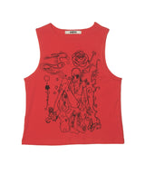 Dream Girl Sleeveless Tee Orange