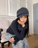 Hobin Frill Knit Cardigan