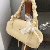 Chick Faux Leather Round Daily Tote Shoulder Bag (4 Colors)