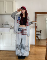 America クロップフードジップアップ
