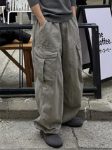 マタストーンウォッシングカーゴパンツ