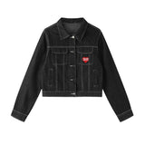 Raina Dot Stitch Denim Jacket
